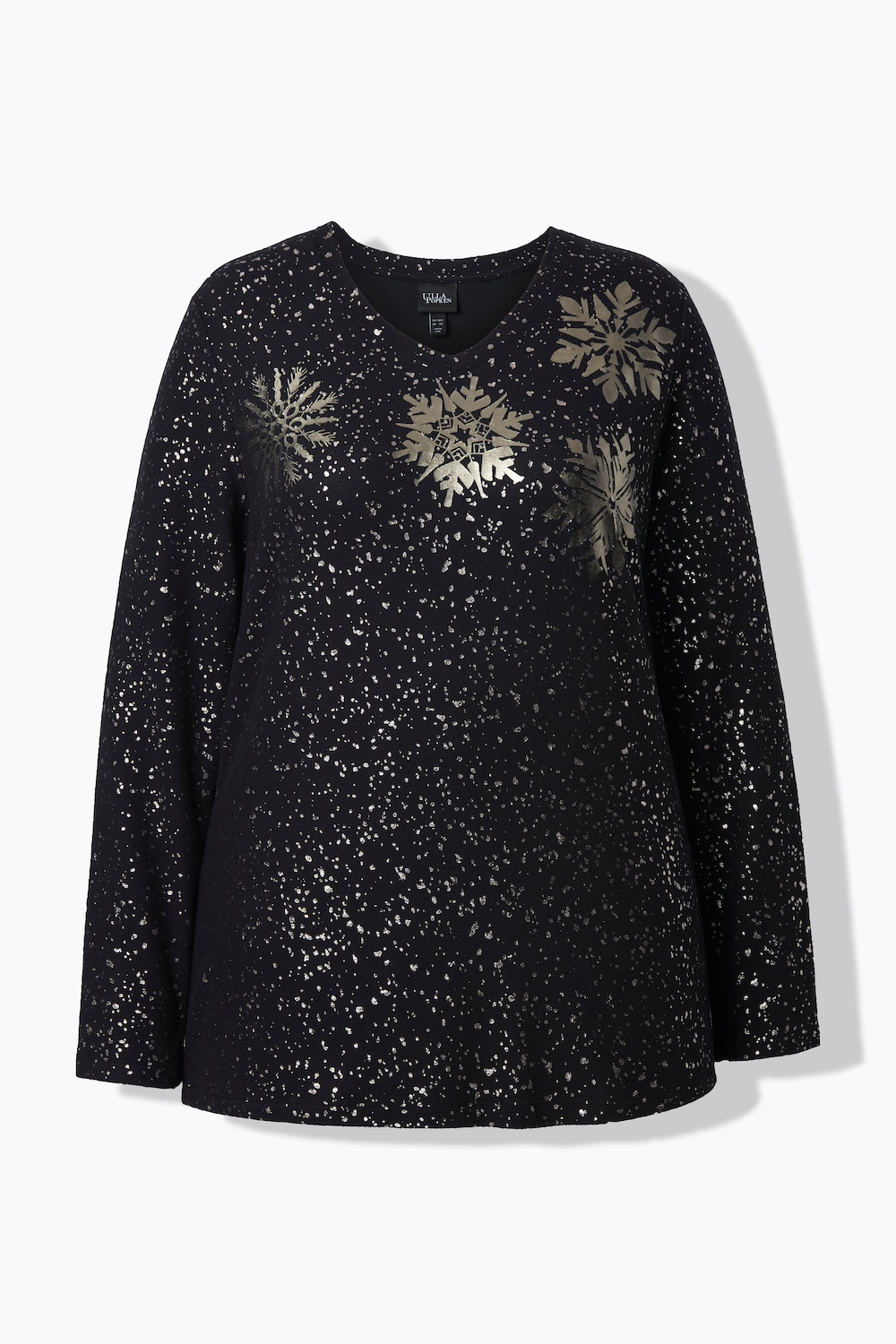 Stora storlekar Mjukiströja, Dam, svart, storlek: 54/56, Polyester/Viskos, Ulla Popken
