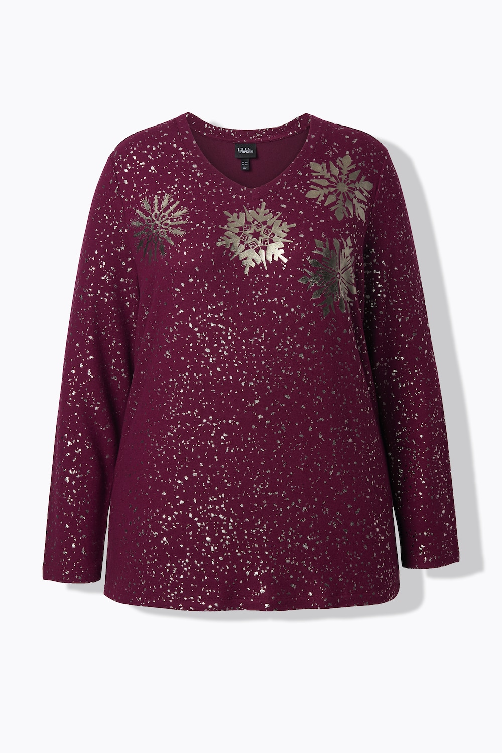 Stora storlekar Mjukiströja, Dam, röd, storlek: 46/48, Polyester/Viskos, Ulla Popken