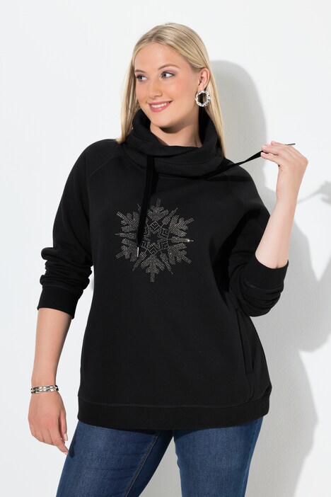 Sweat-shirt Femme Court En Molleton Polaire - Col Rond, Longueur Longue Avec Poches - Tunique Décontractée