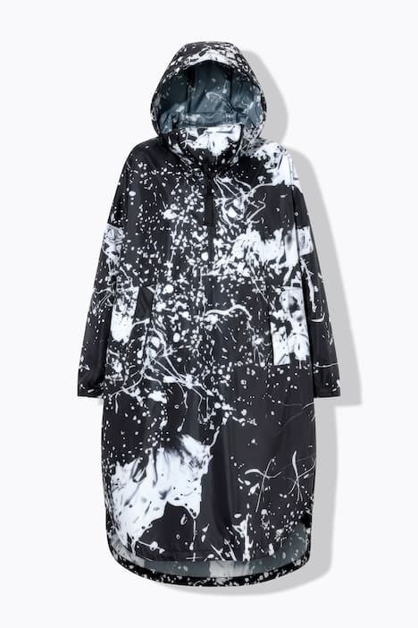 Funktions-Regencape, Unisex, Print, Kapuze