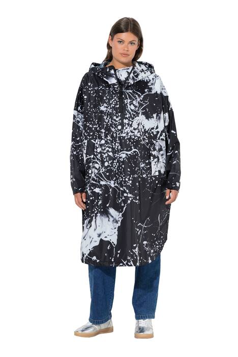 Funkční pláštěnka do deště, unisex, potisk, kapuce
