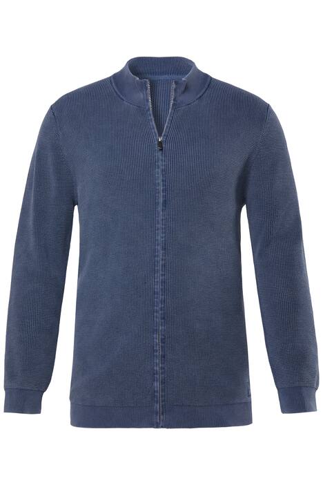 Rozepínací svetr, dlouhé rukávy, stojáček