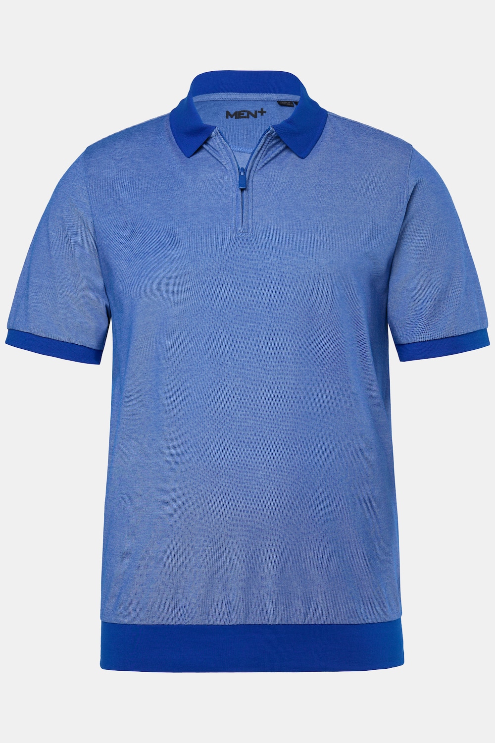 Men+ Poloshirt, Bauchfit, Pikee, Zipper, Halbarm, bis 8 XL
