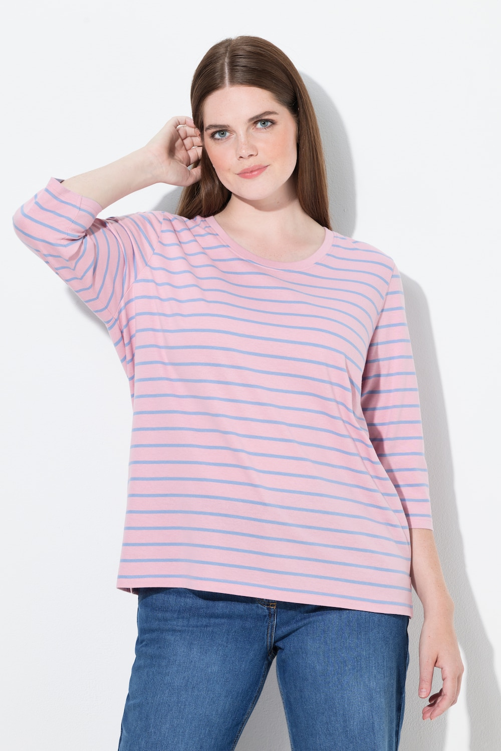 Große Größen Shirt, Damen, rosa, Größe: 50/52, Baumwolle, Ulla Popken