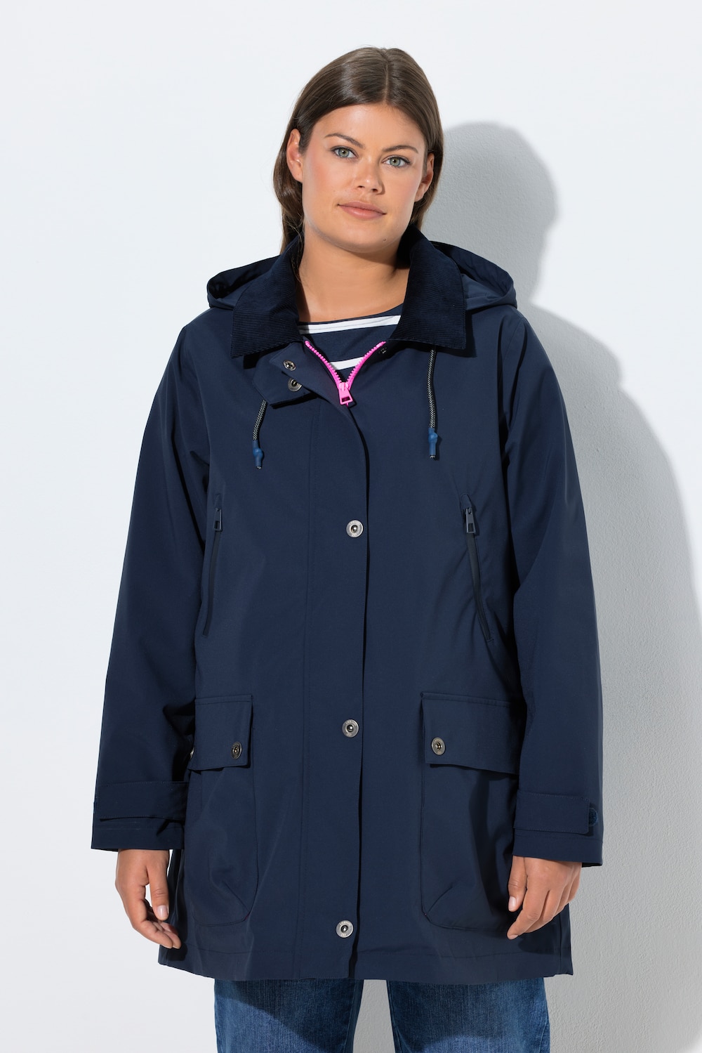 Große Größen 4 Jahreszeiten Funktionsjacke, Damen, blau, Größe: 48/50, Polyester, LAURASON