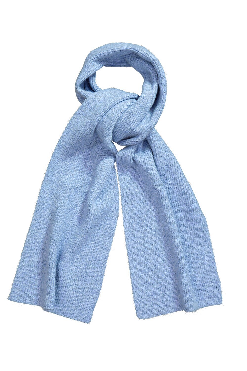 Stora storlekar Stickad halsduk, Dam, blå, storlek: One Size, Polyester, Ulla Popken