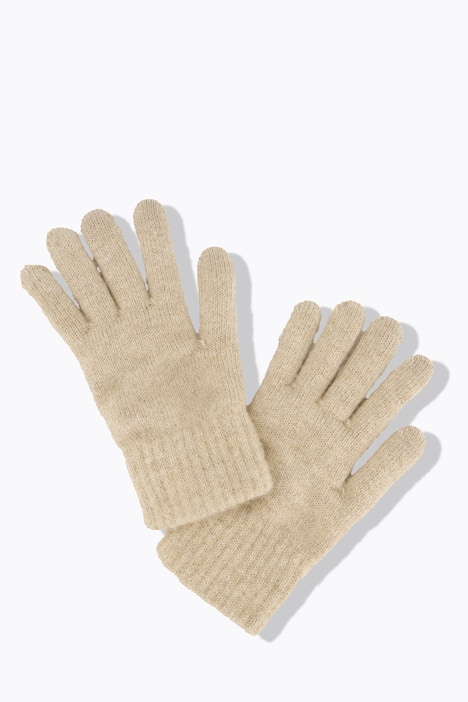 Handschuhe, weicher Strick, Rippbündchen