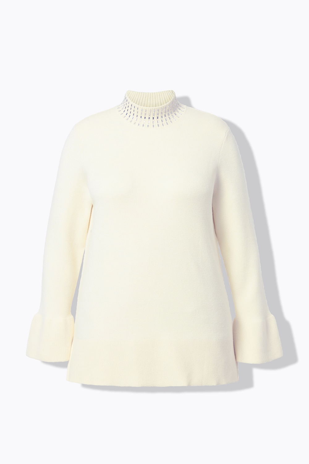 Stora storlekar Tröja, Dam, gul, storlek: 50/52, Viskos/Polyester/Syntetfibrer, Ulla Popken