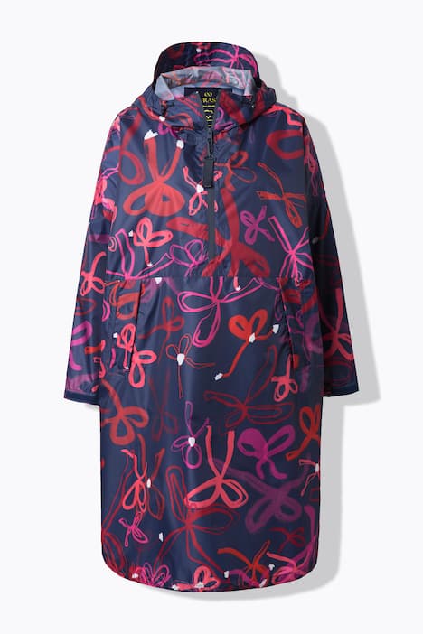Funktions-Regencape, Unisex, Print, Kapuze