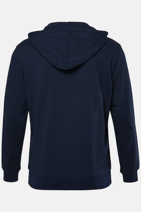 Men+ hoodie-jack, sweatstof, capuchon, kangoeroezak, tot 8XL