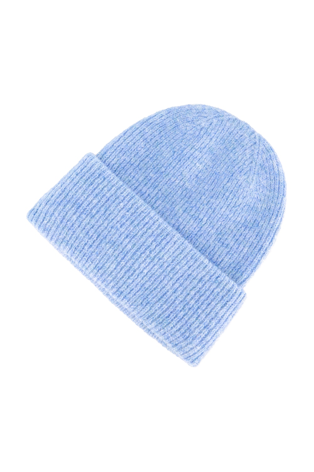 Stora storlekar Stickad mössa, Dam, blå, storlek: One Size, Polyester, Ulla Popken