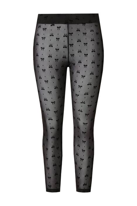 Punčochové legíny, síťovina, mašle, strečový komfort