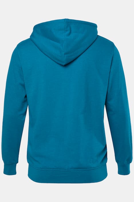 Men+ Hættejakke, Sweat, hætte, kængurulomme, op til 8 XL