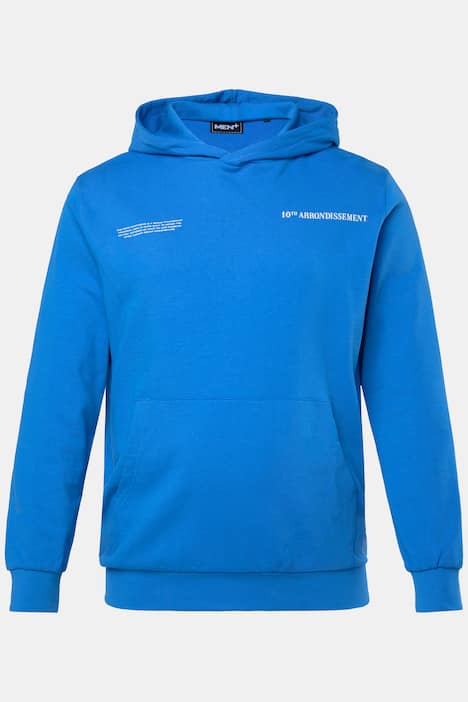Men+ Hoodie, Sweat, Kapuze, großer Rückenprint, bis 8 XL