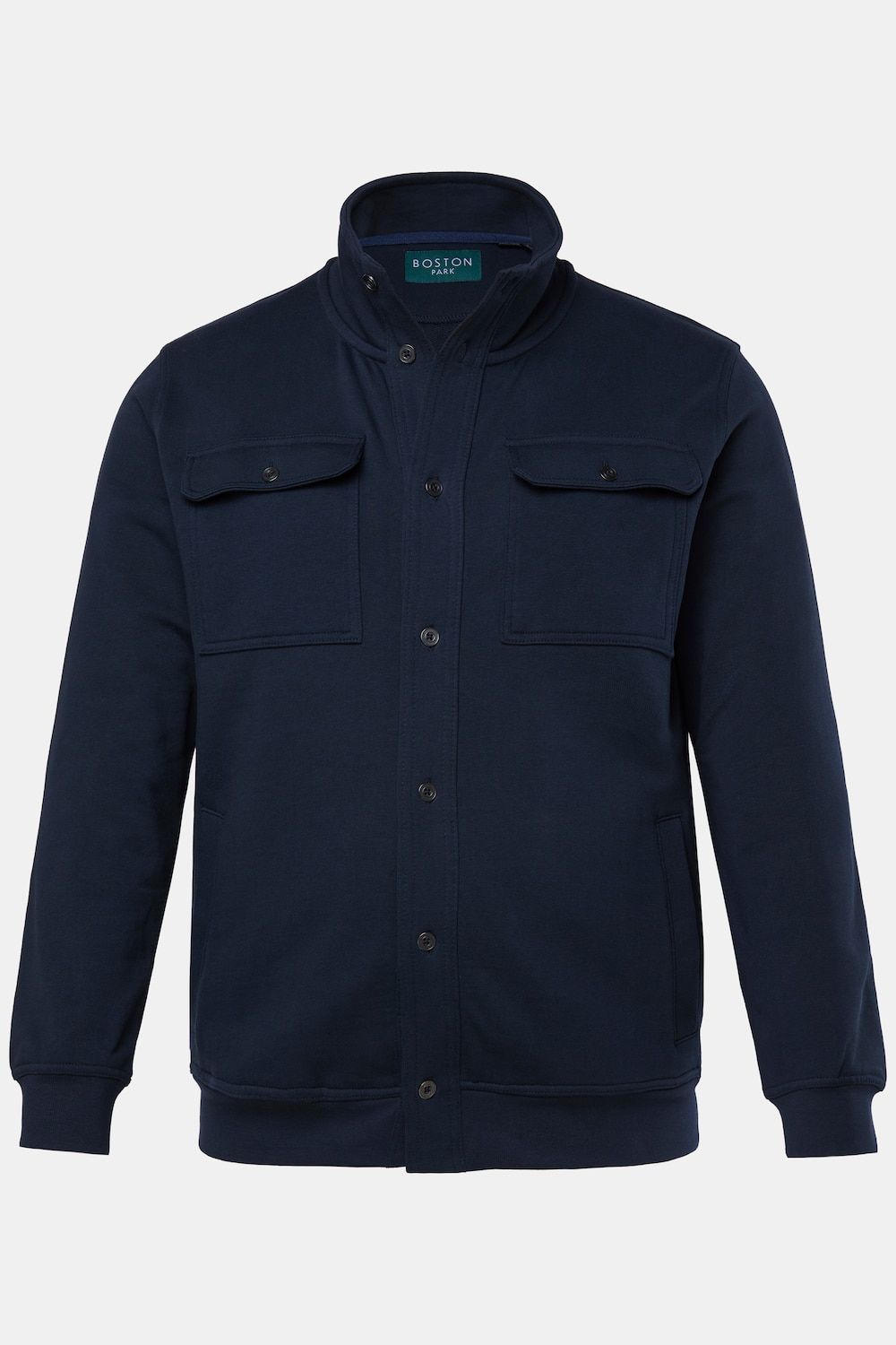 Boston Park sweatvest, opstaande kraag, knoopsluiting, tot 84/86