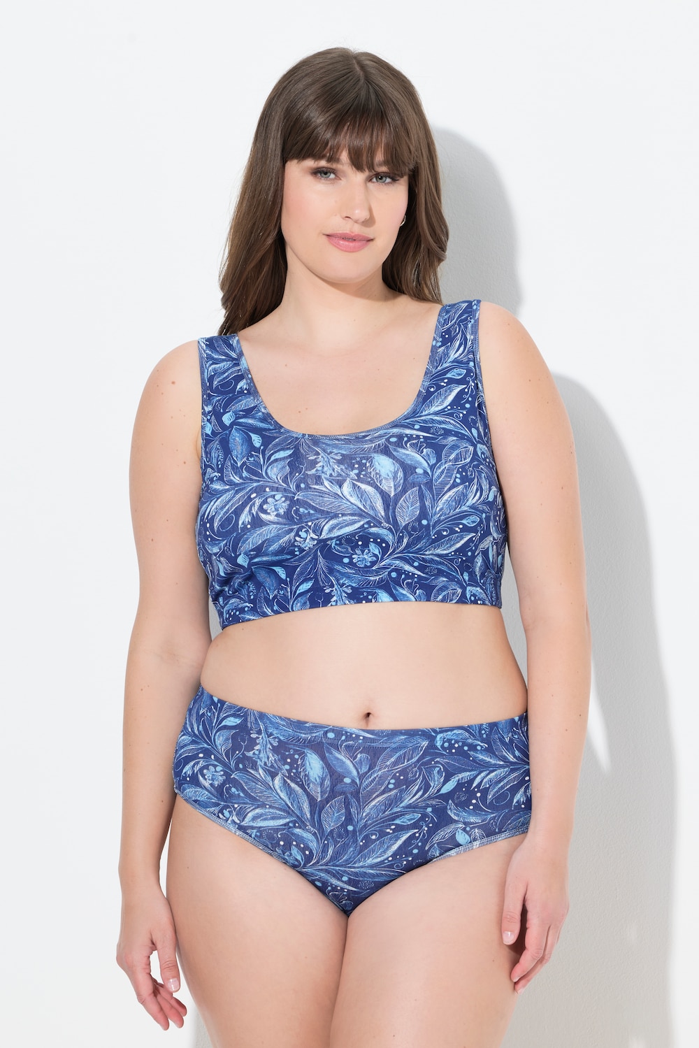 Große Größen Bustier, Damen, blau, Größe: 42/44, Baumwolle, Ulla Popken