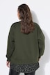 Sweat-shirt oversize, base chemisier arrondie