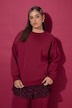 Sweatshirt, oversized, gerundeter Blusensaum