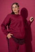 Sweatshirt, oversized, gerundeter Blusensaum