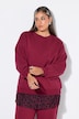 Sweatshirt, oversized, gerundeter Blusensaum