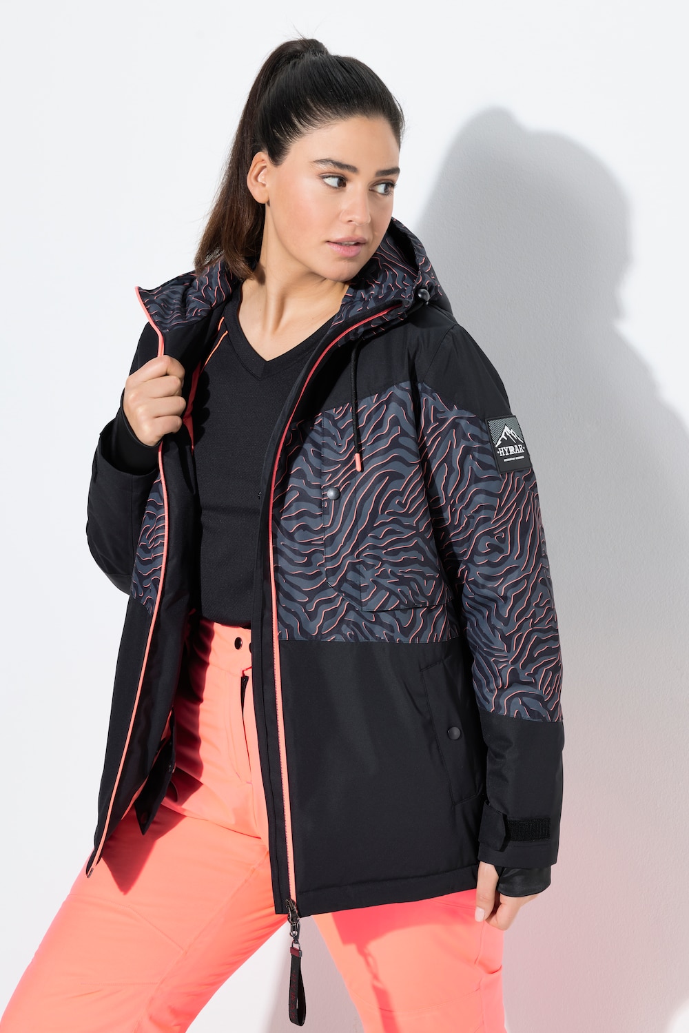 Große Größen Performance-Jacke, Damen, schwarz, Größe: 46/48, Polyester, Ulla Popken