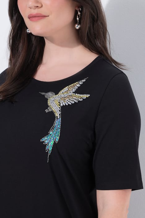 T-shirt, vogel, classic, ronde hals, korte mouwen