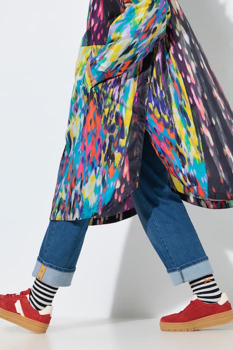 Funktions-Regencape, Unisex, Print, Kapuze