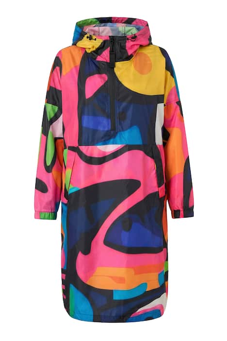 Funkční pláštěnka do deště, unisex, potisk, kapuca