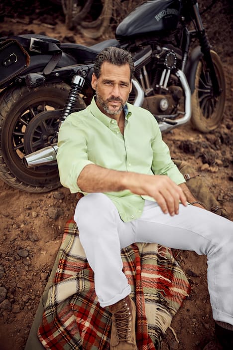 JP1880 Hemd, Langarm, Buttondown-Kragen, TwoTone, Modern Fit, bis 8 XL