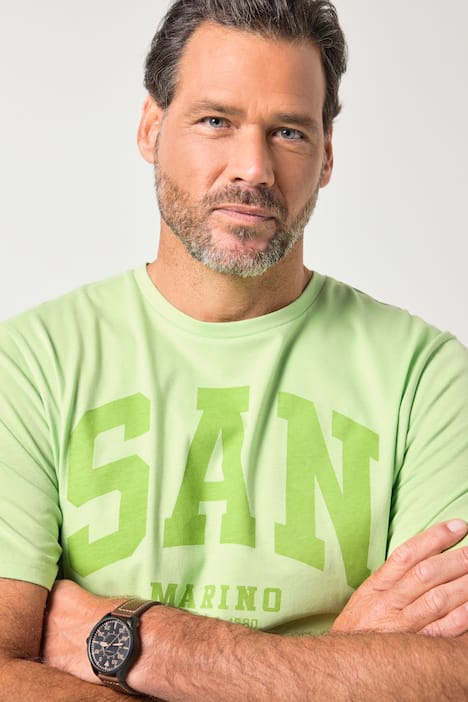 JP1880 T-Shirt, Halbarm, Brust-Print, bis 8 XL