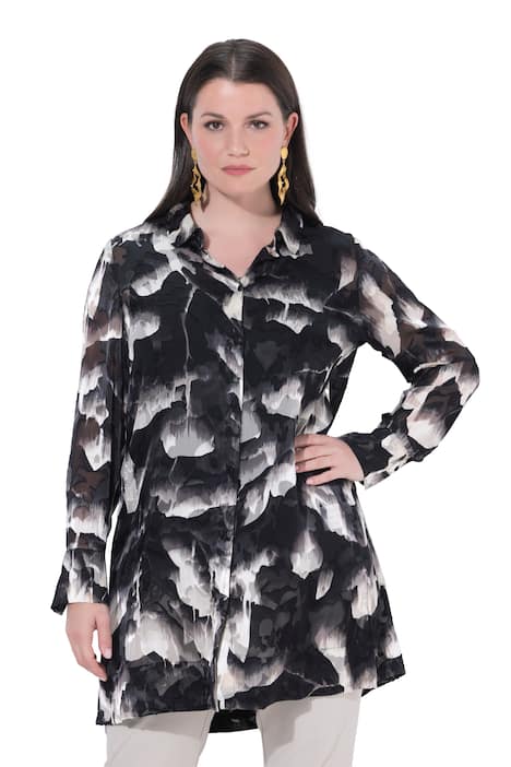 Dlouhá halenka, průsvitná, límeček, dlouhé rukváy, hedvábí