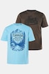 JP1880 T-Shirts, 2er-Pack, Halbarm, Brust-Print, bis 8 XL