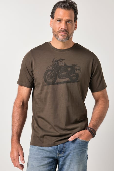 JP1880 T-Shirts, 2er-Pack, Halbarm, Brust-Print, bis 8 XL