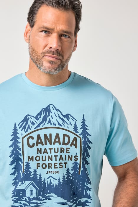 JP1880 T-Shirts, 2er-Pack, Halbarm, Brust-Print, bis 8 XL