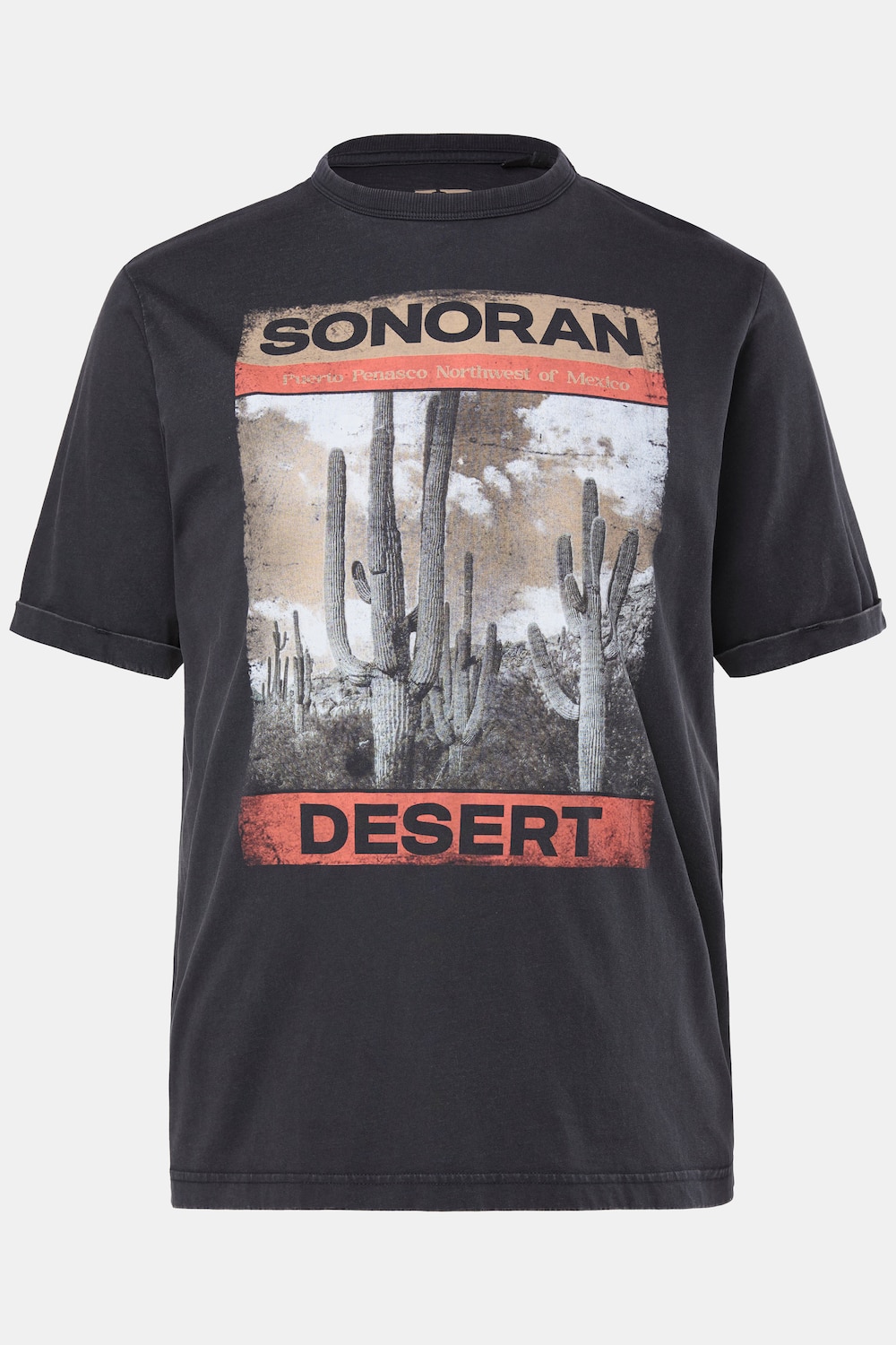 JP1880 T-Shirt, Halbarm, Vintage-Look, Brustprint, bis 8 XL