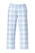 Pyžamové kalhoty, kostkovaný vzor, rovné nohavice, elastický pas