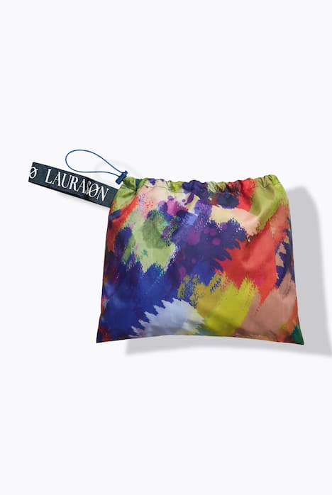 Functionele regencape, unisex, print, capuchon