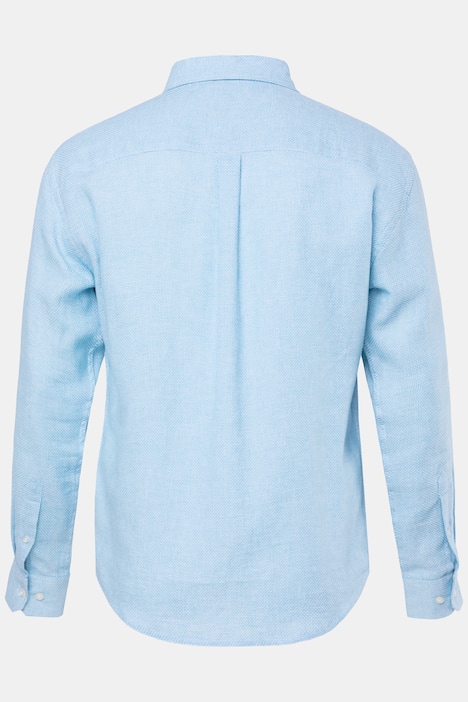 JP1880 Hemd, Langarm, Buttondown-Kragen, TwoTone mit Struktur, Modern Fit, bis 8 XL