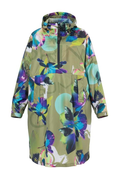 Funkční pláštěnka do deště, unisex, potisk, kapuce