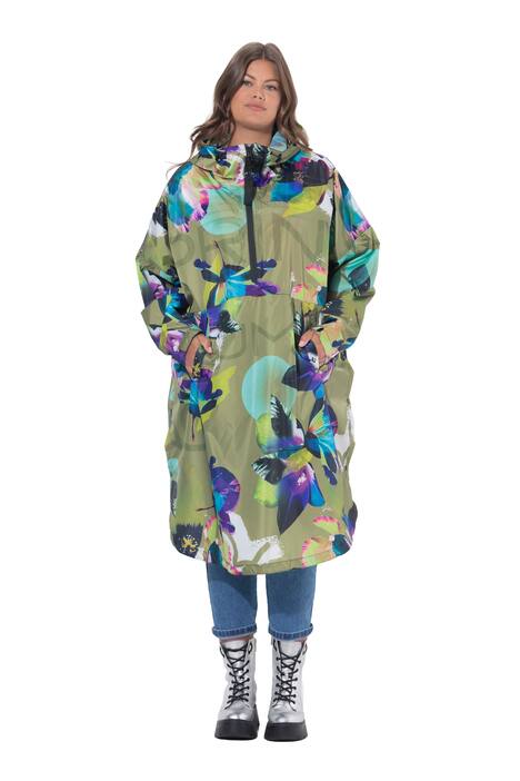 Funkční pláštěnka do deště, unisex, potisk, kapuce