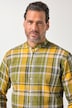 JP1880 Leinenmix-Karohemd, Langarm, Stehkragen, Modern Fit, bis 8 XL