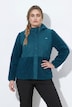Fleecejacke, Stepp, Kapuze, Druckknöpfe