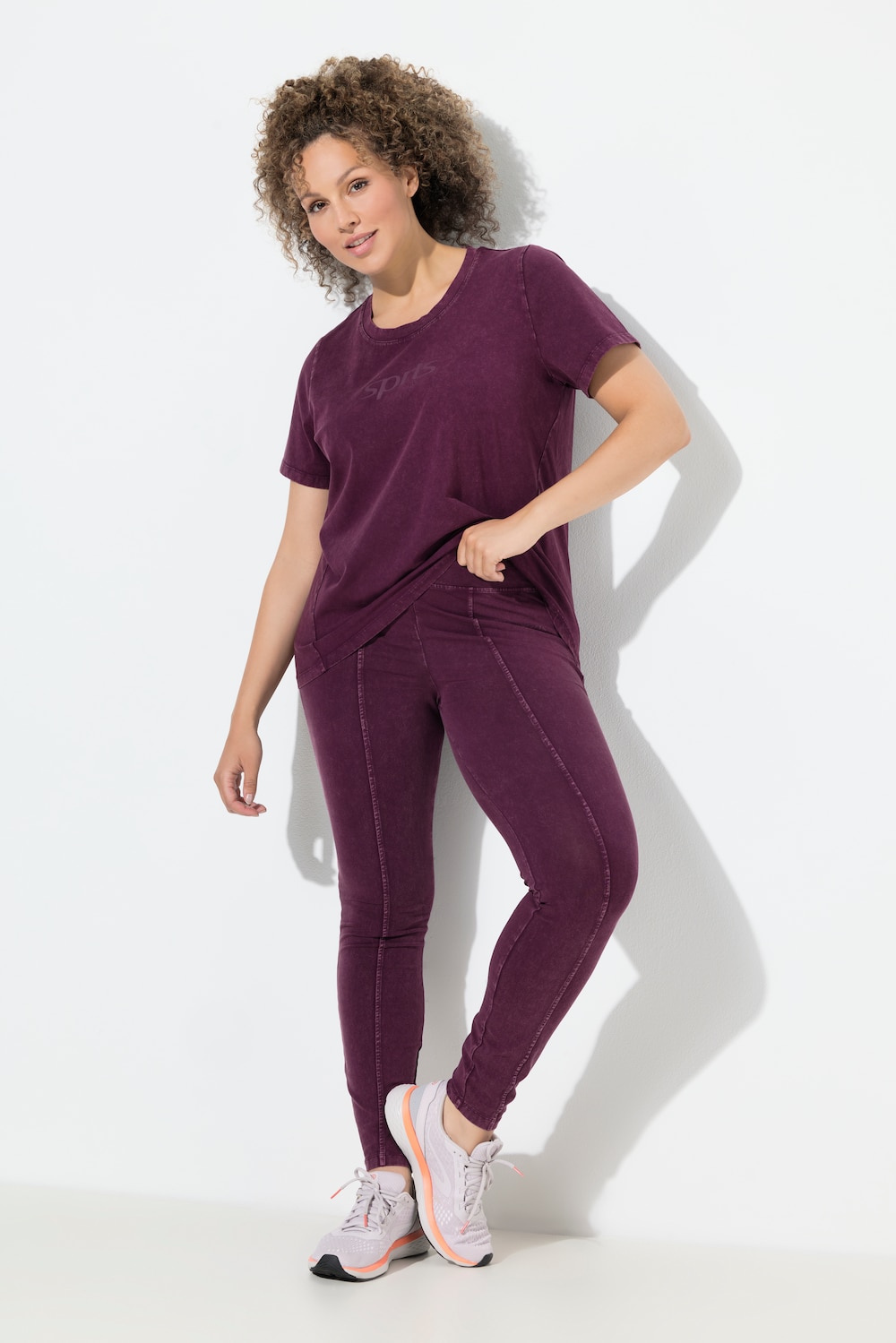 Leggings, Vintage-Look, schmales Bein, High Waist, Tasche