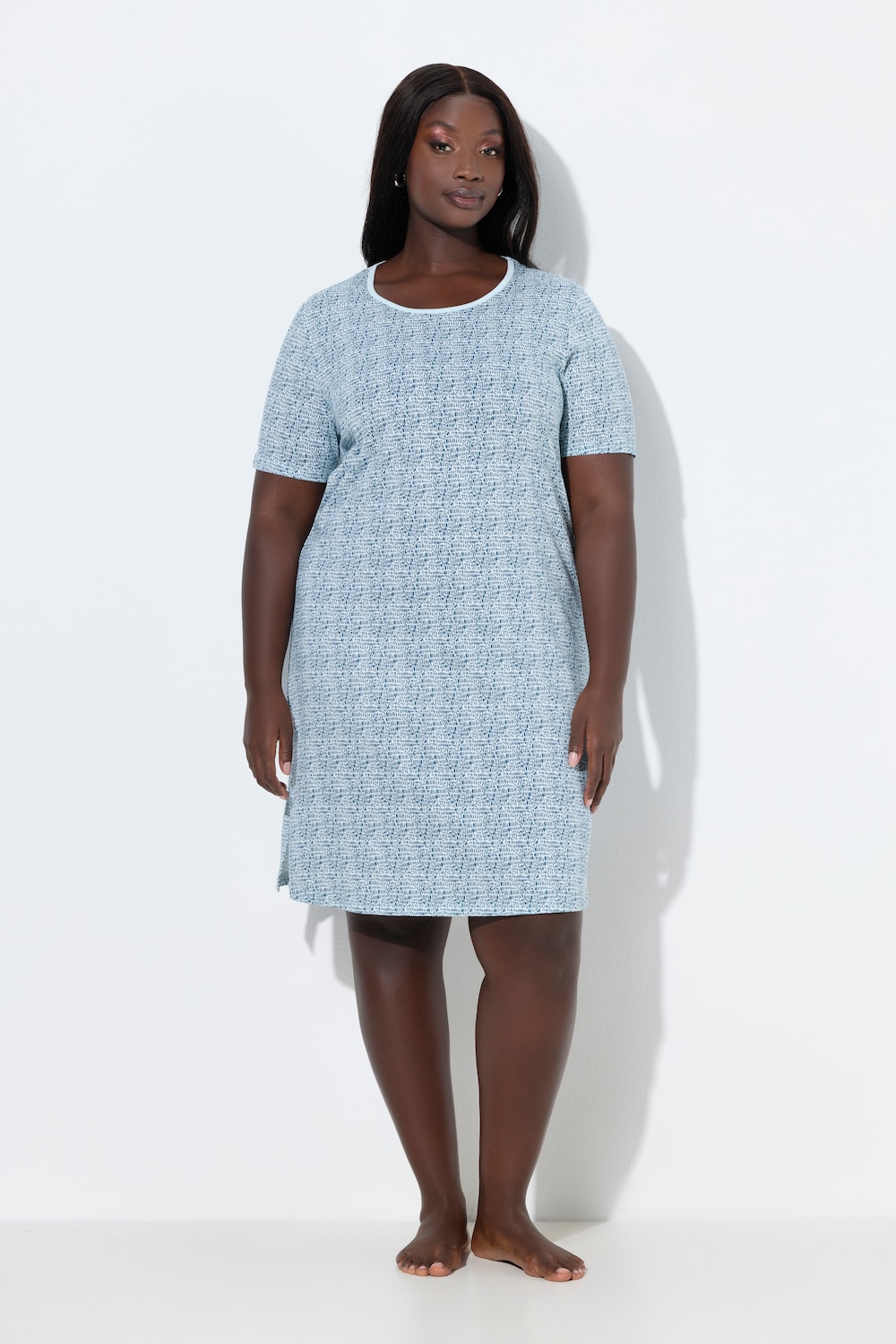 Große Größen Nachthemd, Damen, türkis, Größe: 58/60, Baumwolle, Ulla Popken