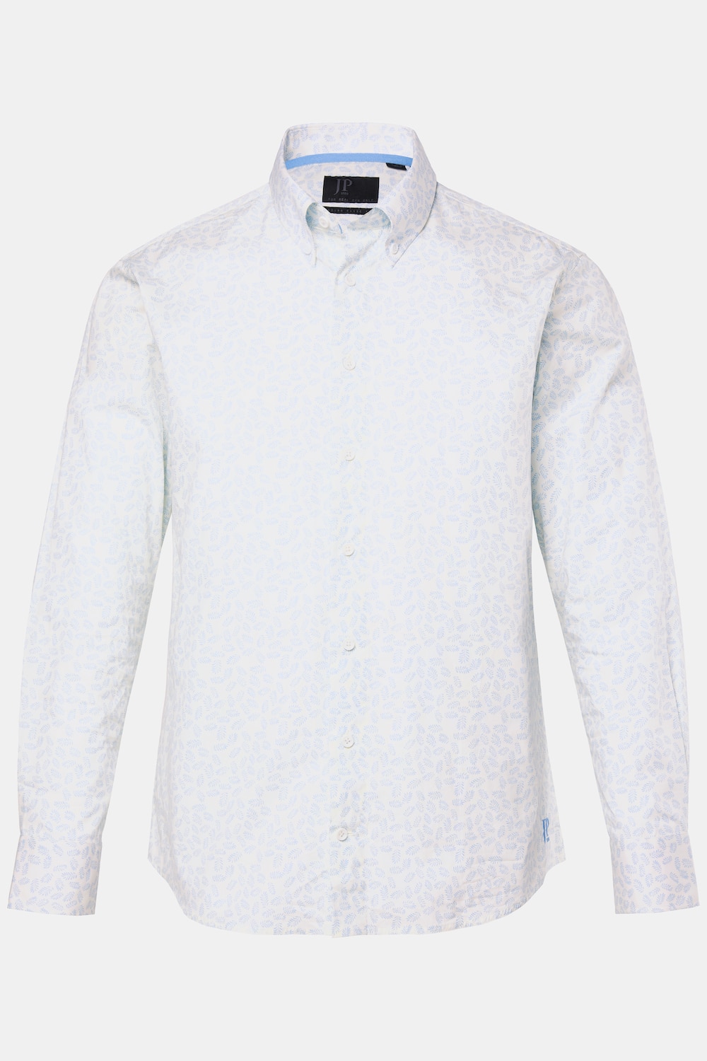 JP1880 Hemd, Langarm, Buttondown-Kragen, florales Muster, Modern Fit, bis 8 XL