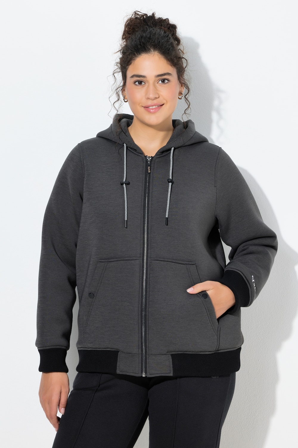 Thumbnail - Große Größen Softshelljacke, Damen, schwarz, Größe: 58/60, Polyester, Ulla Popken