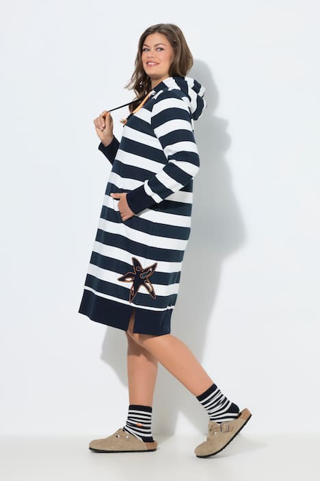 Robe à capuche en molleton, label OEKO-TEX