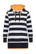 Mikina s pruhy, kapuca, OEKOTEX