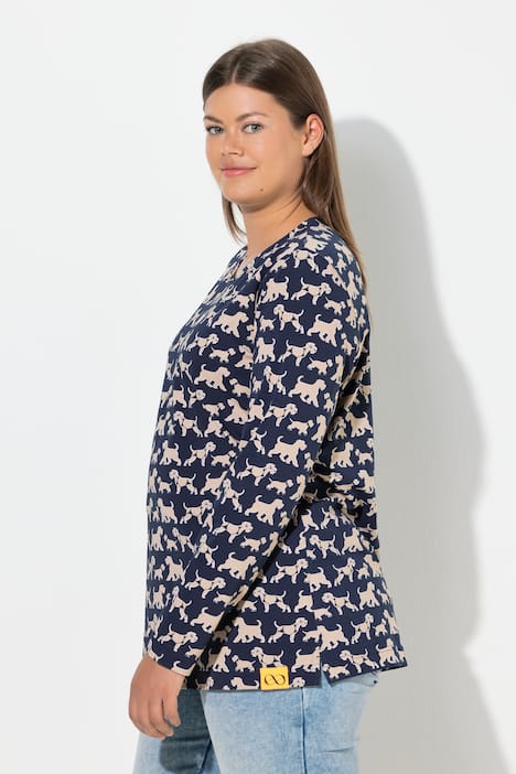 Shirt, lange mouwen, ronde hals, OEKO-TEX