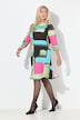 Punto-Kleid, A-Linie, Stehkragen, Taschen, 3/4-Arm